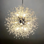 Křišťálový lustr Asterra Dandelion s moderním stropním designem
