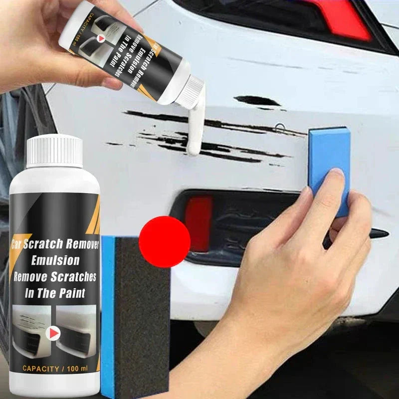 Pâte réparatrice pour rayures de voiture ScratchShield avec éponge applicatrice