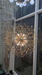 Křišťálový lustr Asterra Dandelion s moderním stropním designem