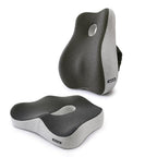 NovaLum Memory Foam Lumbar & Seat Cushion Set for Car and Office