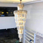 Bellamy French Empire Crystal Chandelier, Polished Chrome Finish