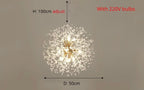Křišťálový lustr Asterra Dandelion s moderním stropním designem
