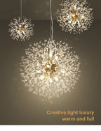 Křišťálový lustr Asterra Dandelion s moderním stropním designem