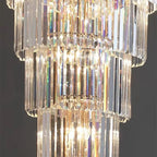 Bellamy French Empire Crystal Chandelier, Polished Chrome Finish
