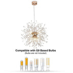 Křišťálový lustr Asterra Dandelion s moderním stropním designem