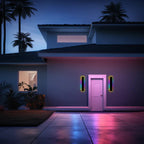 Applique murale noire élégante, luminaire LED Nyx pour murs extérieurs