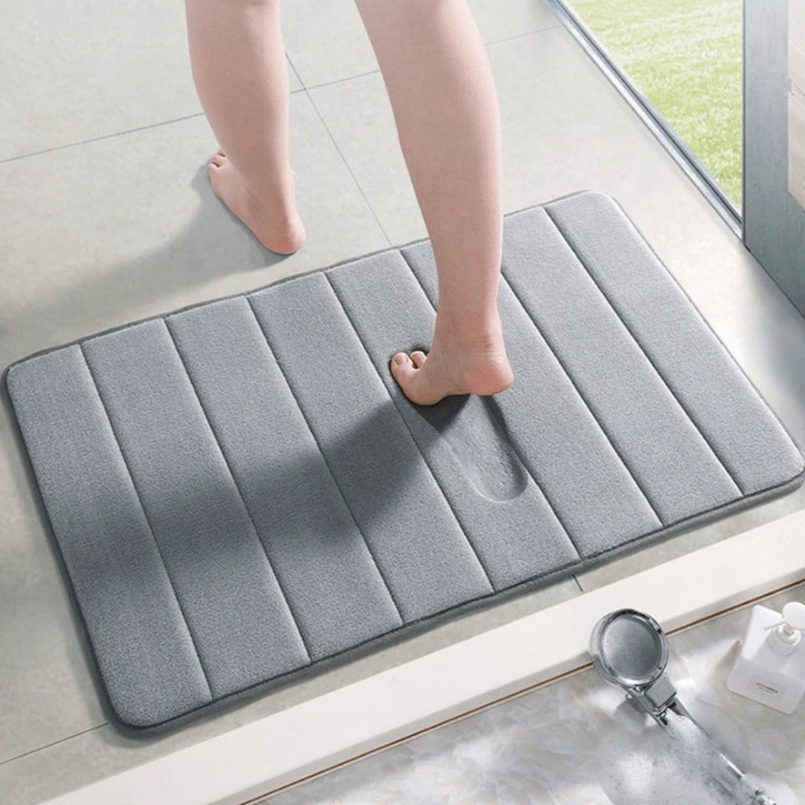 3-Piece Non-Slip Bath Set, Memory Foam Mats with Grip Backing