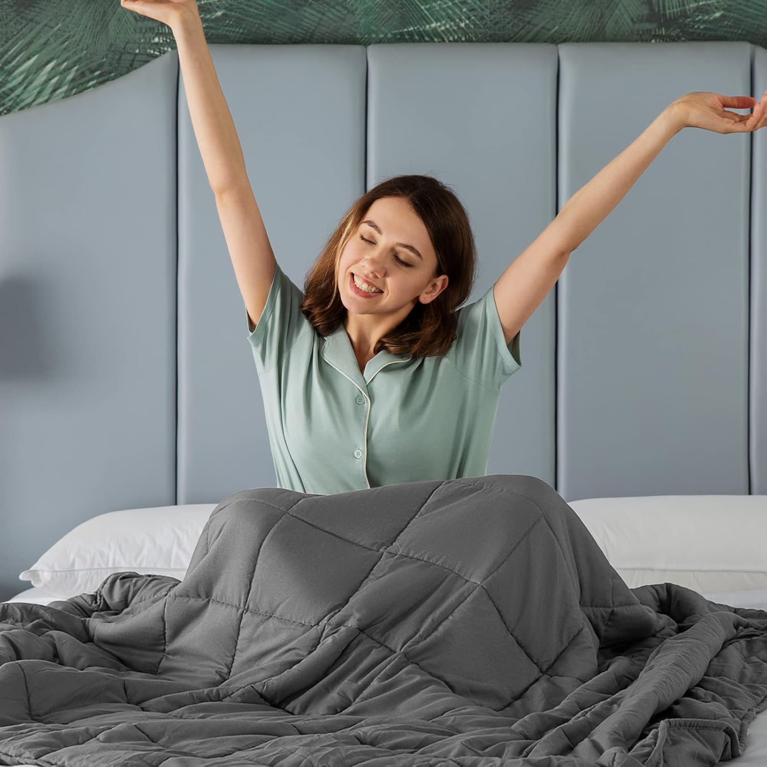 CalmNest Relaxation Weighted Blanket For Deep Sleep Comfort