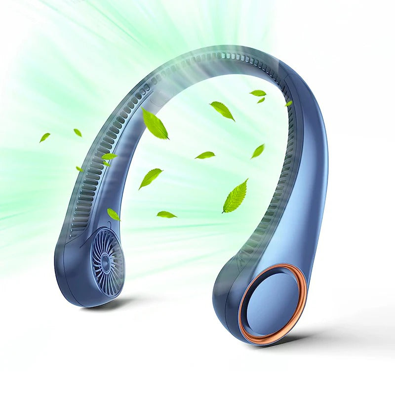 Ventilator portabil fără pale, purtat la gât, pentru confort personal | Fioriscas