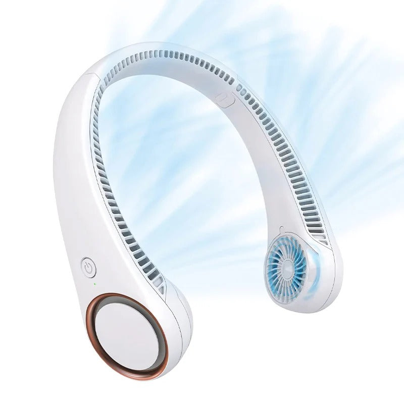 Ventilator portabil fără pale, purtat la gât, pentru confort personal | Fioriscas