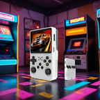 Kapesní herní konzole KairoPlay v retro stylu, vestavěná knihovna her, HDMI
