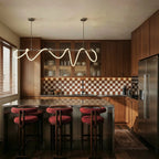 NoirFlex Flexible Tube Chandelier in Black for Modern Living
