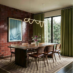 NoirFlex Flexible Tube Chandelier in Black for Modern Living