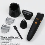 3-in-1 Waterproof Body & Intimate Razor for Men - Fioriscas