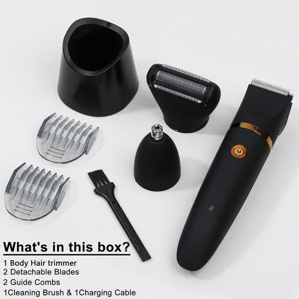 3-in-1 Waterproof Body & Intimate Razor for Men - Fioriscas