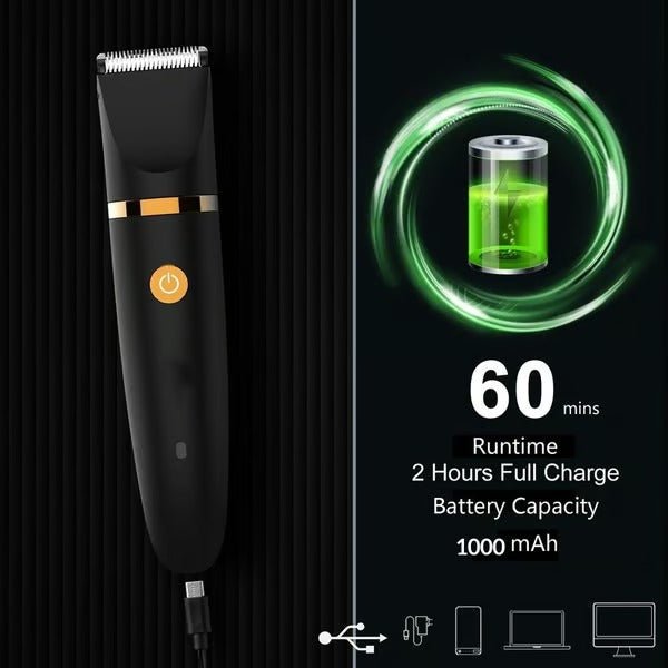 3-in-1 Waterproof Body & Intimate Razor for Men - Fioriscas
