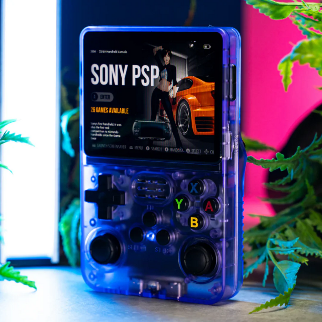 Kapesní herní konzole KairoPlay v retro stylu, vestavěná knihovna her, HDMI