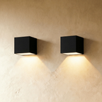 SolaraGlow solarna lampa ścienna zewnętrzna z ciepłym ambientowym światłem