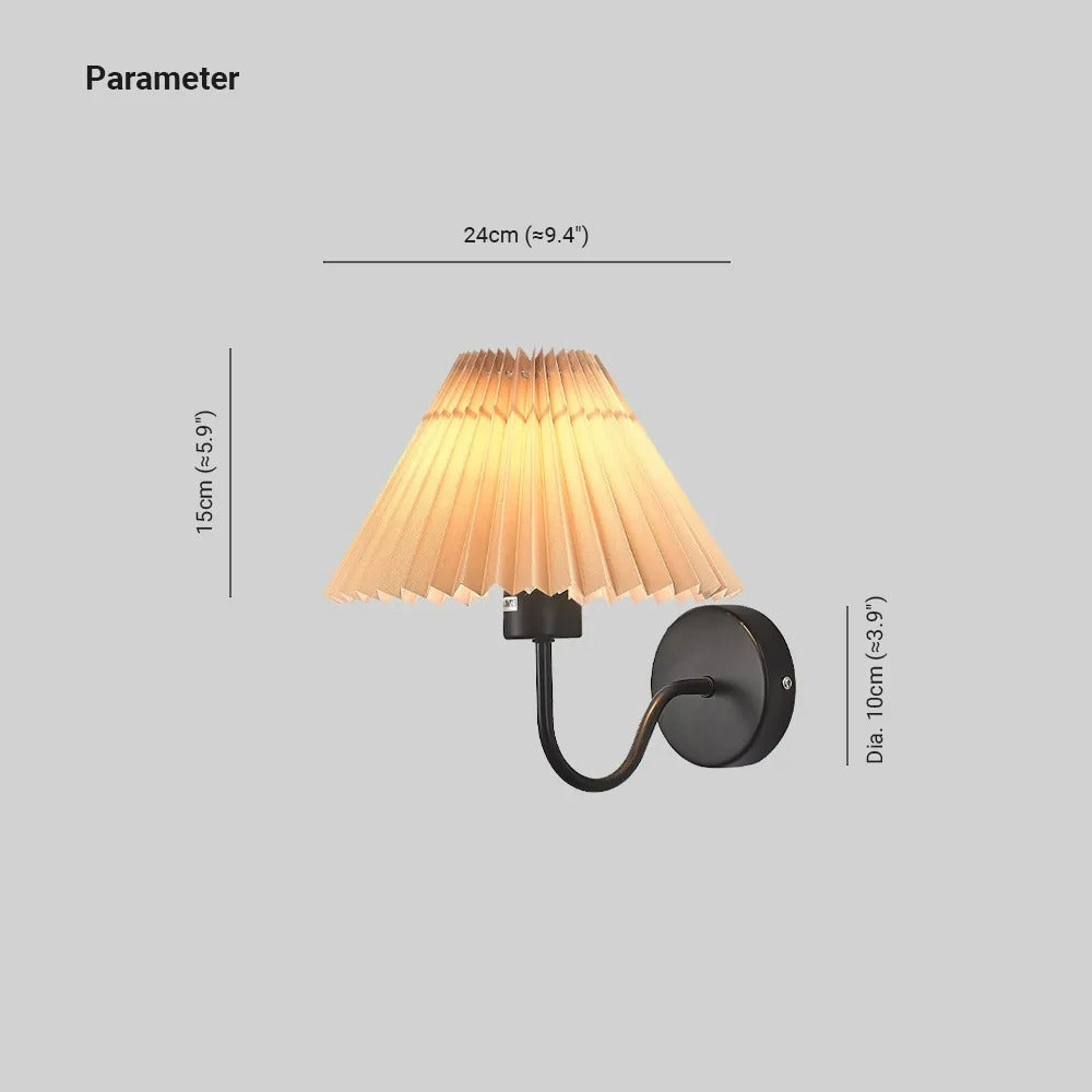 Tiffany Nordic Vintage Indoor Wall Lamp Brass/Black Metal Bedroom | Fioriscas