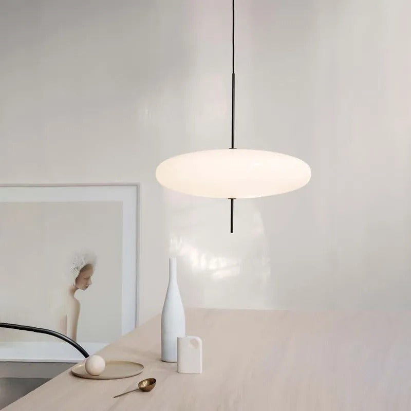 Lampada a sospensione singola ovale moderna nordica Quor | Fioriscas