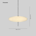 Lampada a sospensione singola ovale moderna nordica Quor | Fioriscas