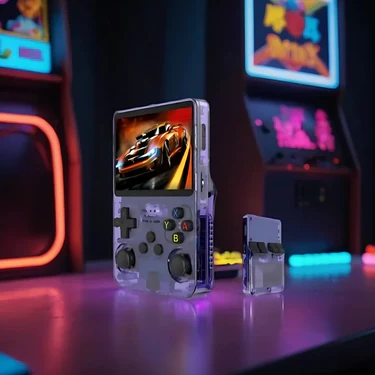 Kapesní herní konzole KairoPlay v retro stylu, vestavěná knihovna her, HDMI