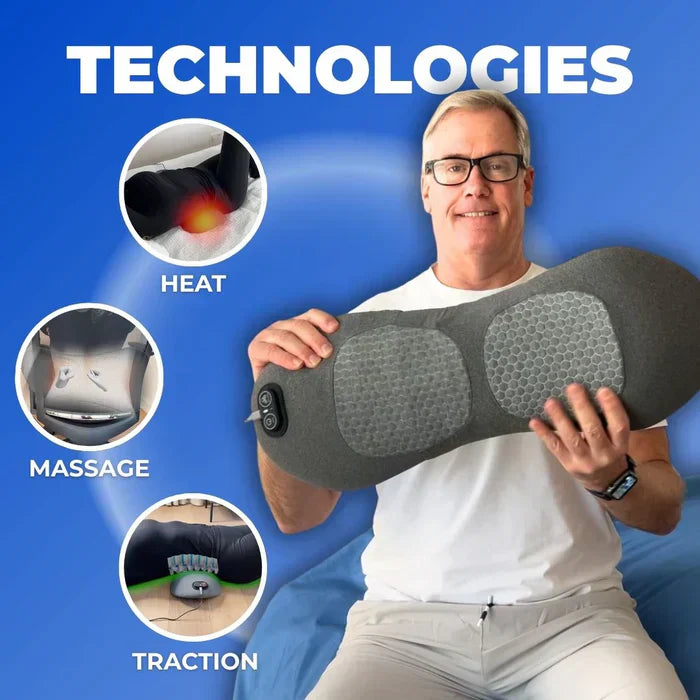 LuminaBack-massager til lindring af rygsmerter med varmefunktion