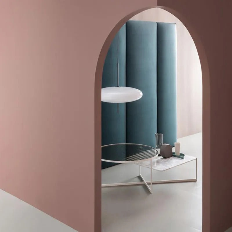 Lampada a sospensione singola ovale moderna nordica Quor | Fioriscas