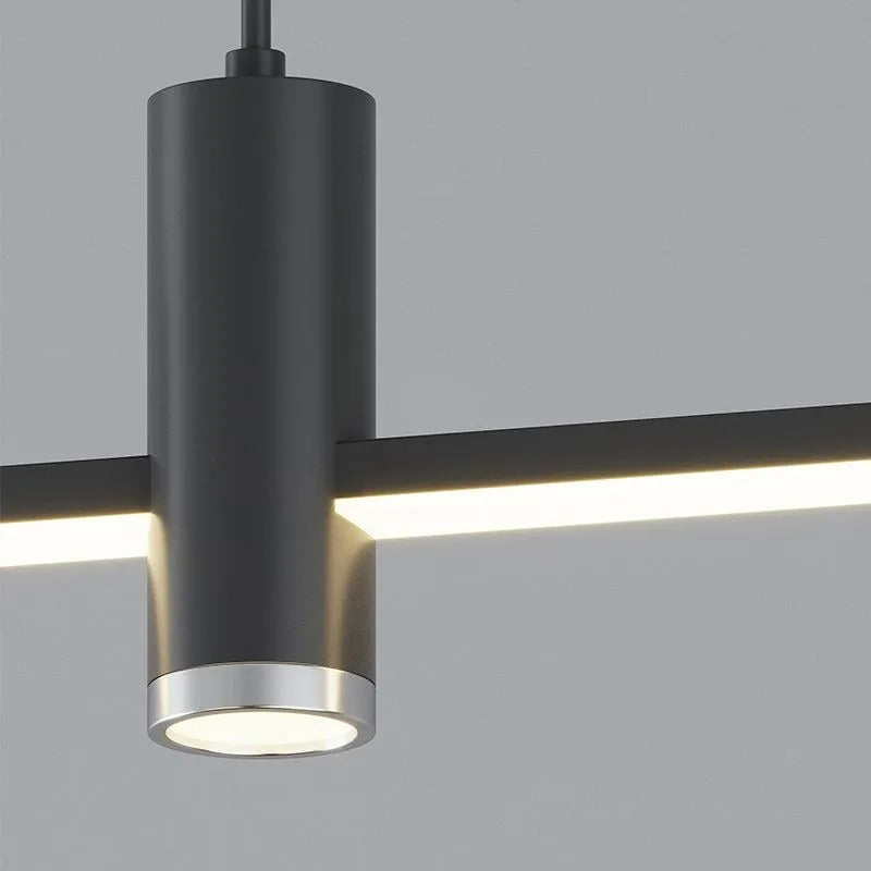 Pendelleuchte mit linearer Silhouette, Nexa LED-Esszimmerleuchte