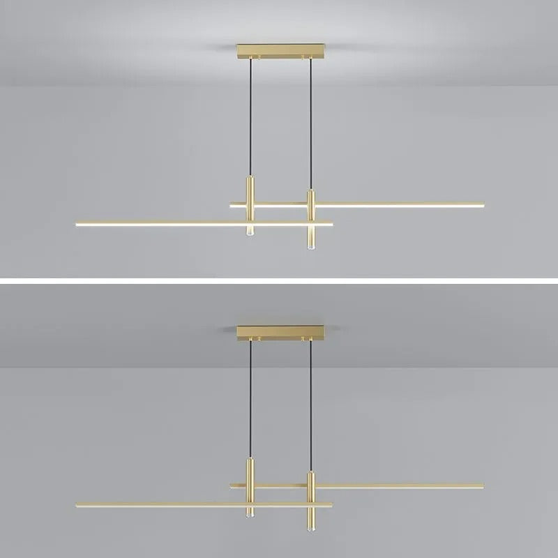 Pendelleuchte mit linearer Silhouette, Nexa LED-Esszimmerleuchte