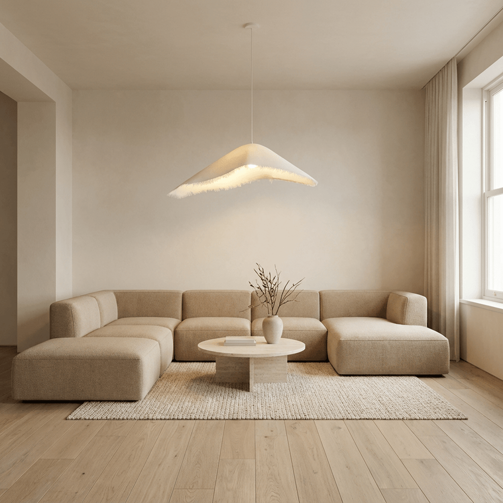 NovaWeave Fiberglass Pendant Light With Seamless Finish