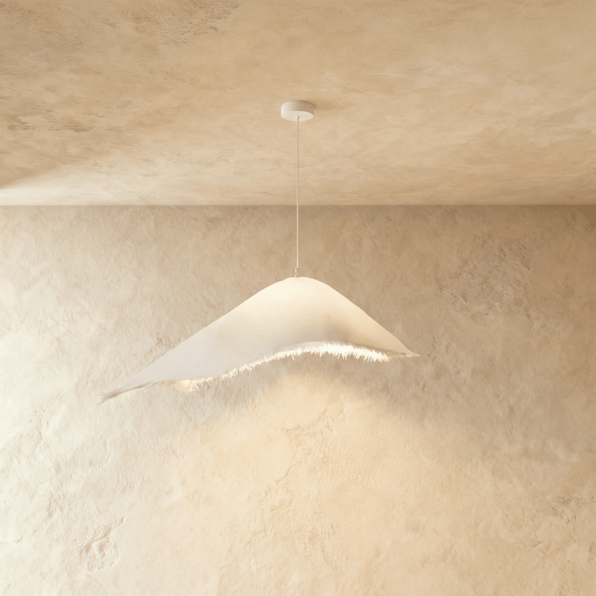 NovaWeave Fiberglass Pendant Light With Seamless Finish