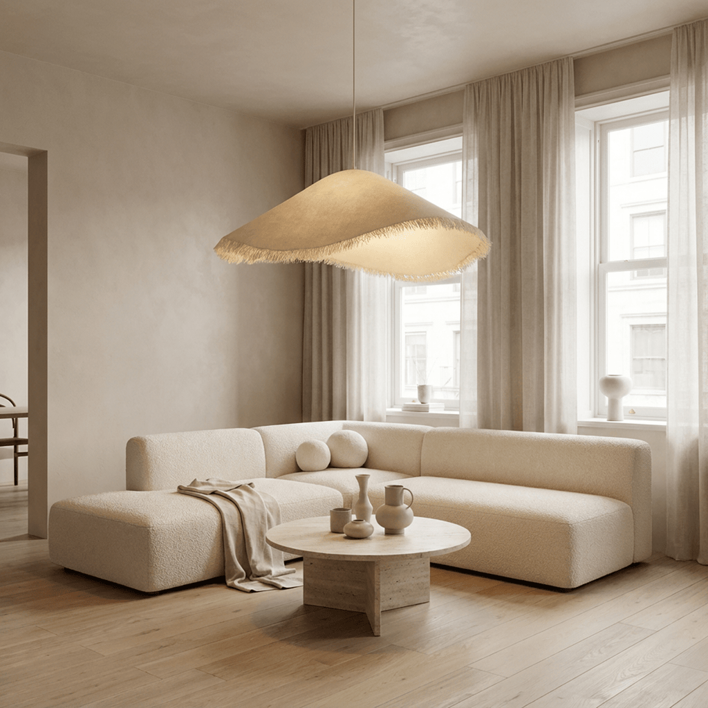 NovaWeave Fiberglass Pendant Light With Seamless Finish