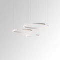 Marvella Ring Chandelier In Geometric Design, Black Or White, 60-100 cm