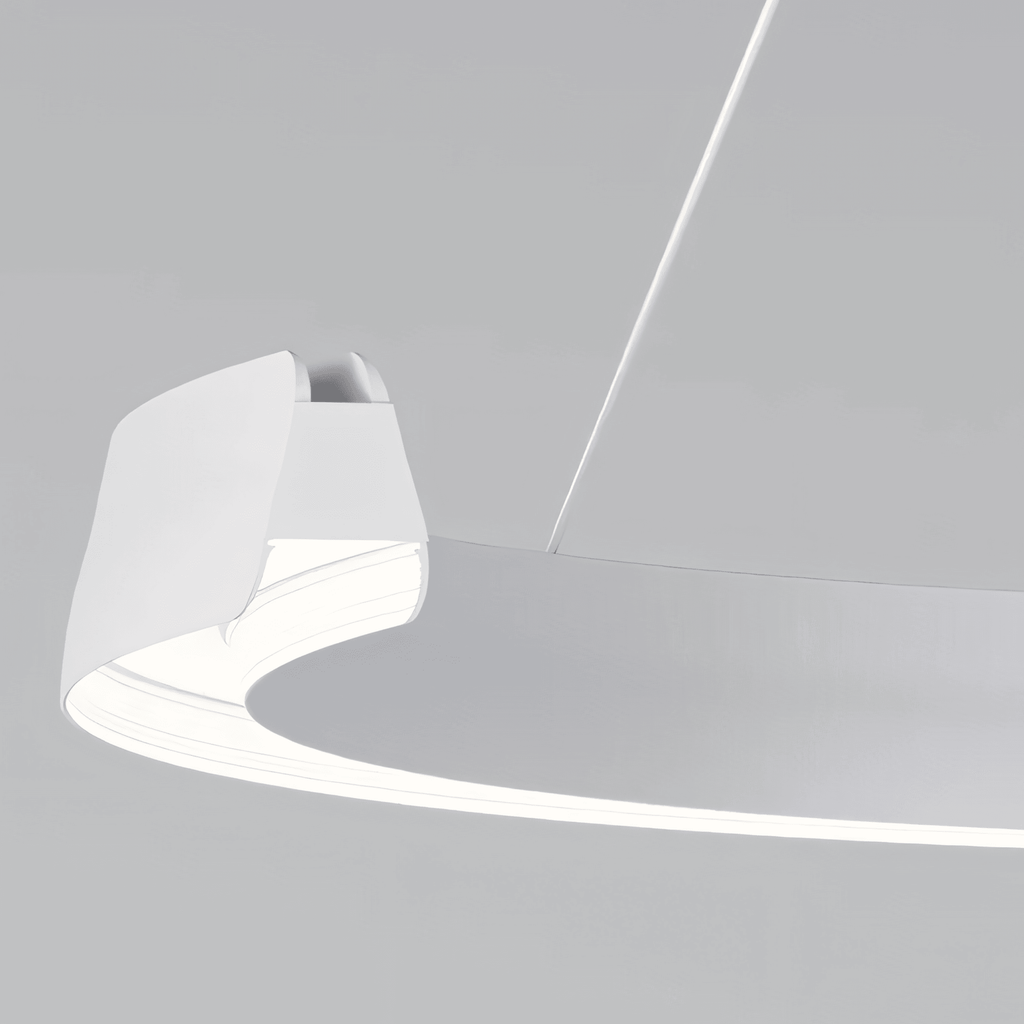 Marvella Ring Chandelier In Geometric Design, Black Or White, 60-100 cm