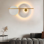Lampada da parete Auric Onyx con accenti dorati di lusso e design moderno