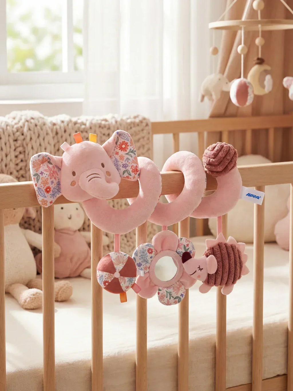 Sensory Wrap-Around Baby Bed Toy | Fioriscas