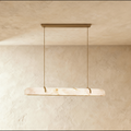 Astra Copper Alabaster Chandelier for Modern Dining Rooms and Kitchen Islands
