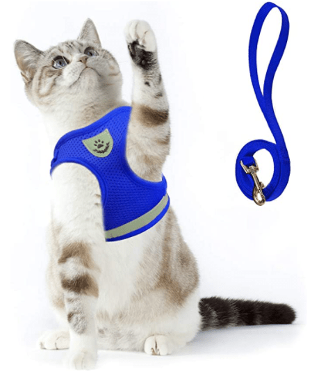 Arnés para gatos a prueba de escapes con detalles reflectantes - Fioriscas