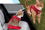Arnés para gatos a prueba de escapes con detalles reflectantes - Fioriscas