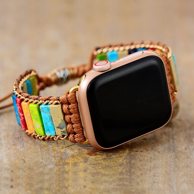 おしゃれを求める方に、ハンドメイドブレスレット風Boho Apple Watchラップバンド Elirion | Fioriscas