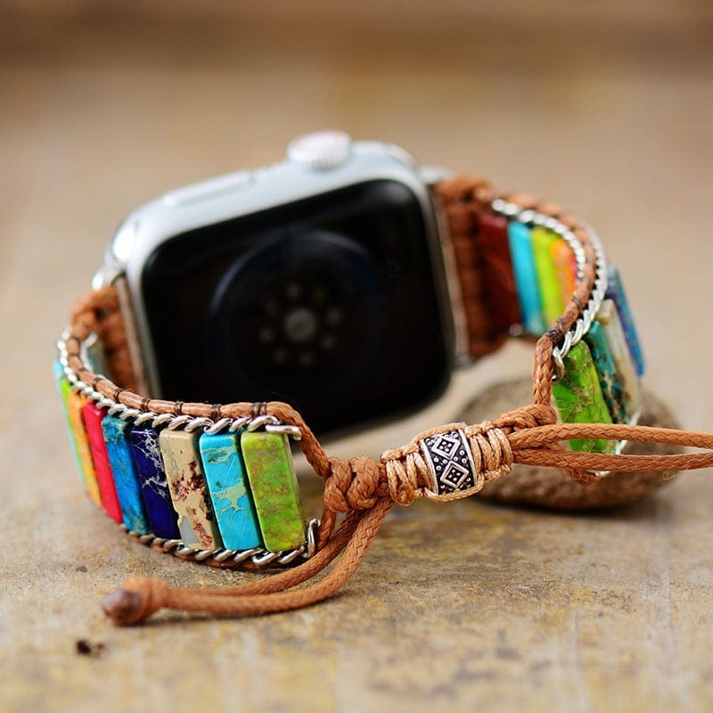 おしゃれを求める方に、ハンドメイドブレスレット風Boho Apple Watchラップバンド Elirion | Fioriscas
