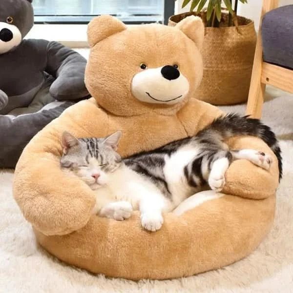 Lit douillet pour chat, sécurisant et confortable - Fioriscas