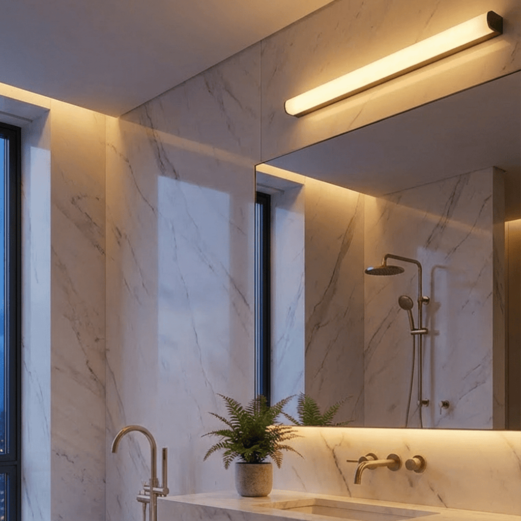 LumiEdge Fürdőszobai Fali Lámpa Diffúzorral Modern Fürdőszobákhoz