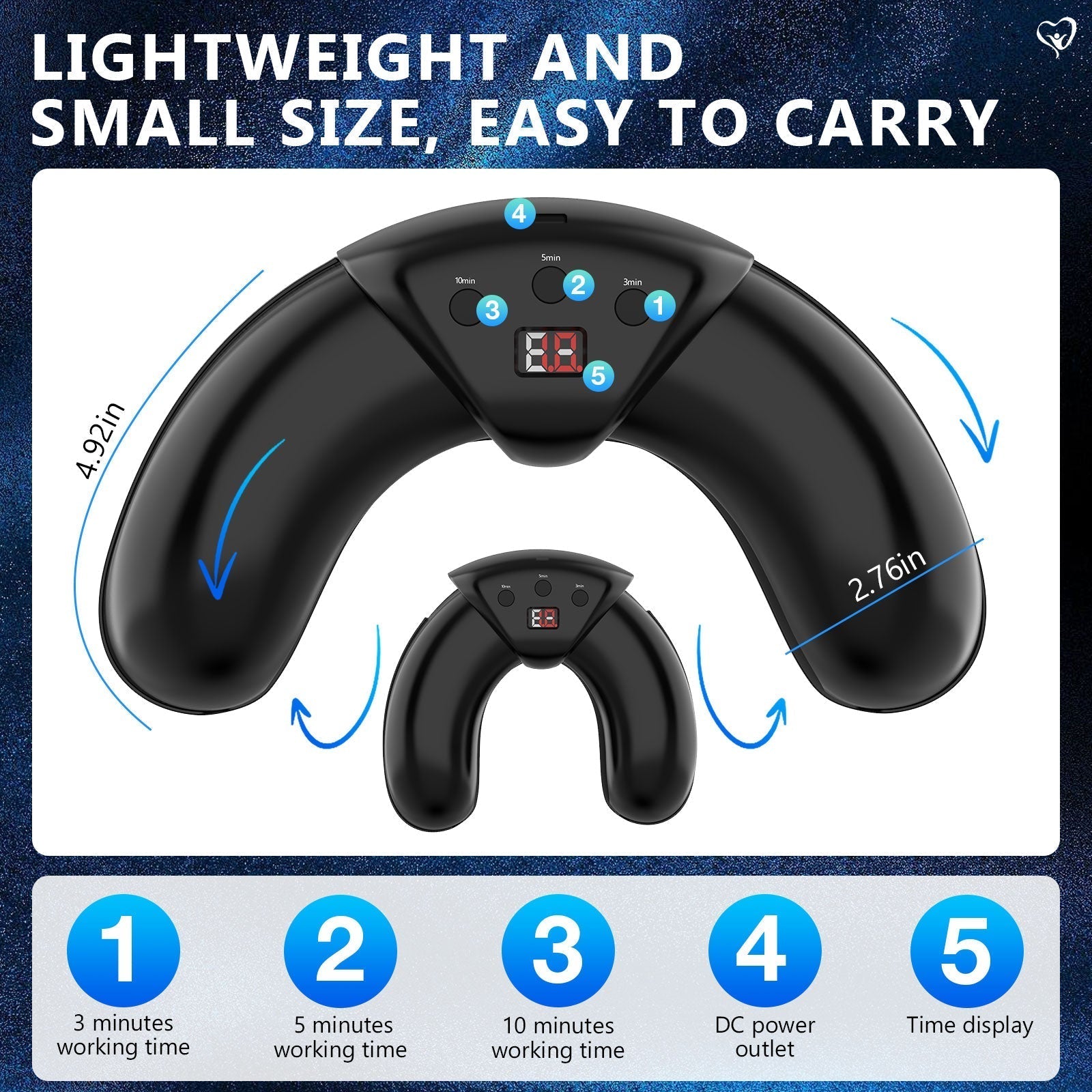 Lampe de bien-être bleue et infrarouge pour des ongles plus nets et plus sains