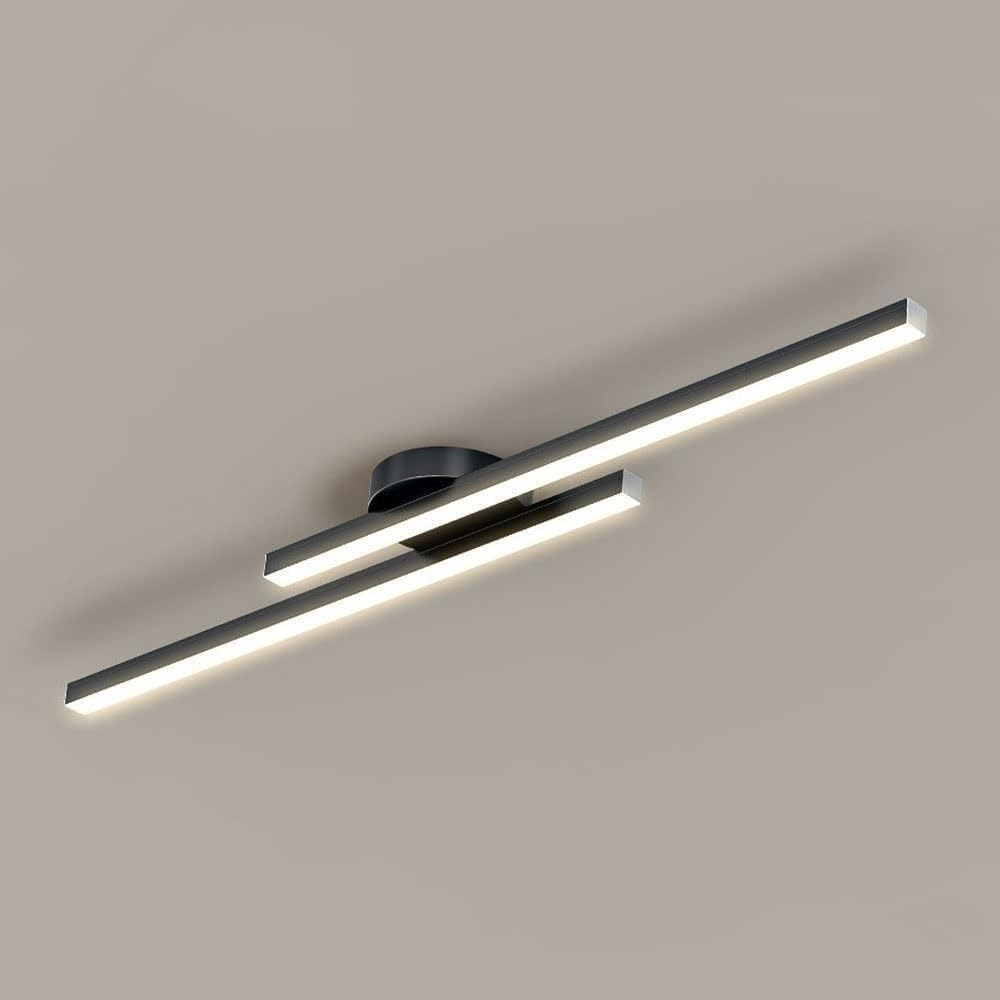 Ultra-Slim LED Semi-Flush Ceiling Light in Aluminum, LumenVale