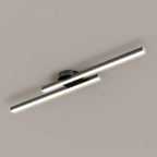 Ultra-Slim LED Semi-Flush Ceiling Light in Aluminum, LumenVale