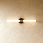 Aero Luxe lineární nástěnná lampa moderní hliník a akryl koupelnové a toaletní osvětlení