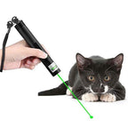 Grøn og rød laserpointer med stråle til præsentationer og stjernekiggeri