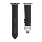 Kožený řemínek Avelon pro Apple Watch, s motýlovou sponou